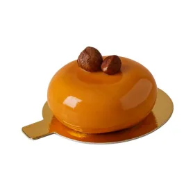 Languette or/noir ronde