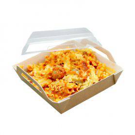 Panier kraft carton plat chaud