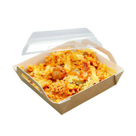 Panier kraft carton plat chaud