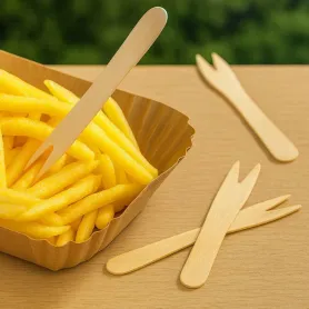 Pique frites en bois