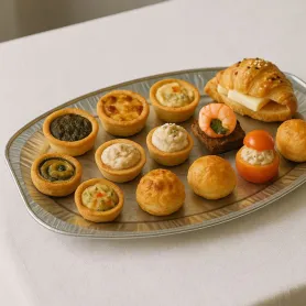 Plat de présentation ovale