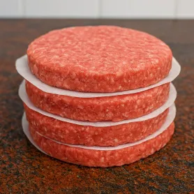 Rond et ovale paraffinés pour steaks hachés