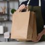 Sac cabas kraft brun poignées plates-4054