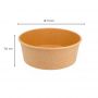 Boîte salade ronde kraft brun-4057