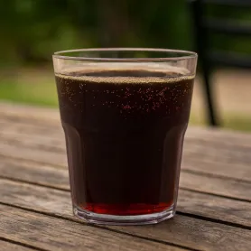 Verre réutilisable transparent