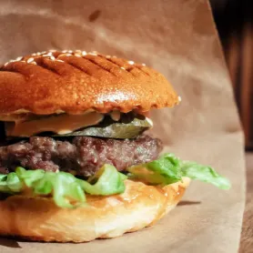 Papier burger thermo kraft brun