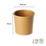 Pot à soupe carton brun-4086