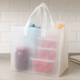 Sac traiteur transparent givré