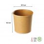 Pot à soupe carton brun-4168