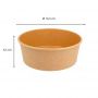 Boîte salade ronde kraft brun-4188