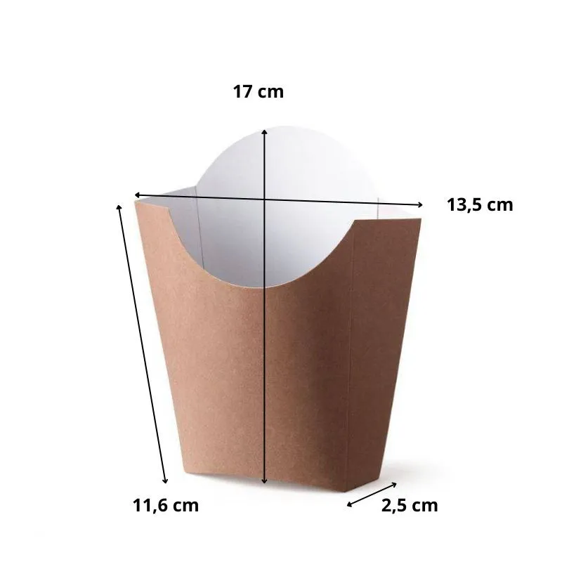 Pochette frites kraft