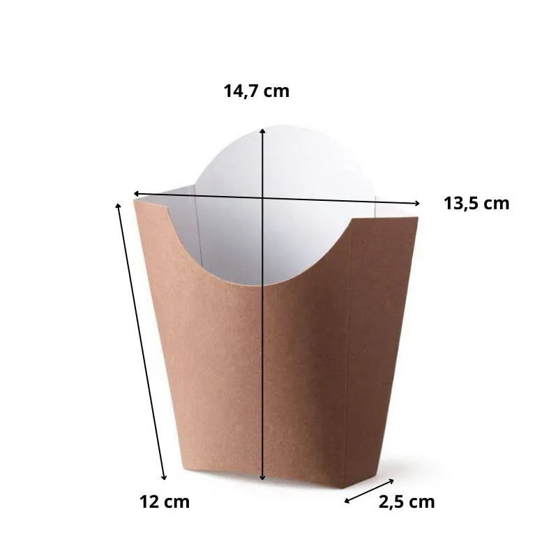 Pochette frites kraft