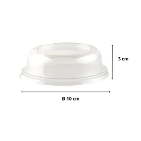 Coupe à pied dessert - chaud / froid + couvercle dôme réutilisable