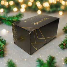 Boîte bûche nuit étoilée