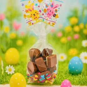 Sac polypro fond carton avec motif