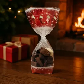 Sac polypro fond carton avec motif