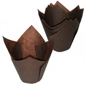 MOULE TULICUP MARRON EN PAPIER - Moule MUFFINS  Moule MUFFINS pour pâtisseries