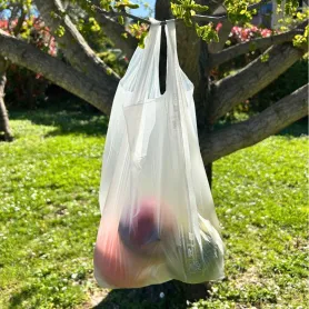 Sac bretelle biodégradable en rouleau