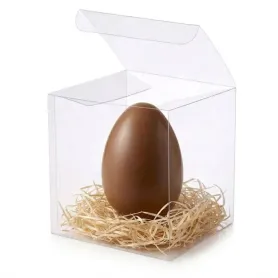 Boîte transparente avec fond surélevé or