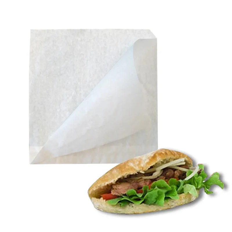Sac papier kebab - pan bagnat - ouverture sur 2 côtés