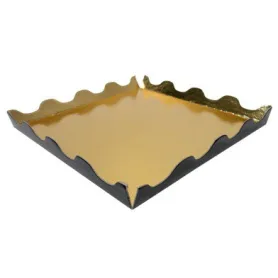 Carré ondine or/noir