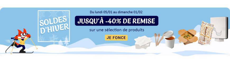 Soldes d’hiver 2026 | Emballages alimentaires en promotion