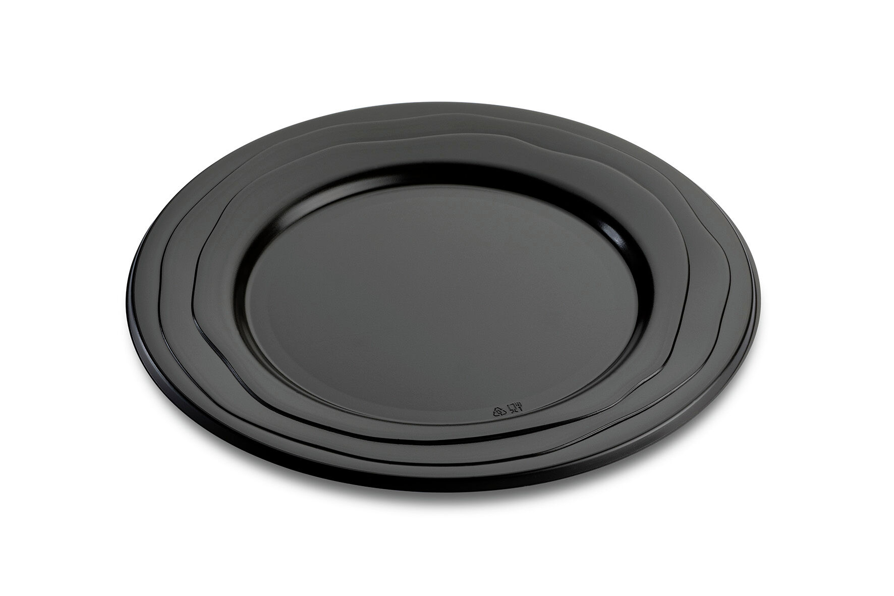 Mini Plat Rond Noir/Or - EmballageFuté.com