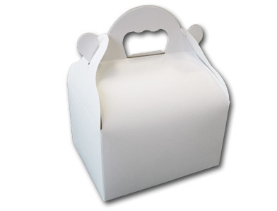Ecobag Poignée blanche  Emballage pour transport de pâtisseries