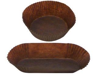 Caissette plissée brune Cupcake Benders pour Pâtissiers et