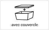 Boite alimentaire avec couvercle