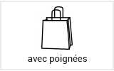 Sac vente à emporter avec poignées