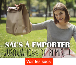 sac cabas kraft vente a emporter promo